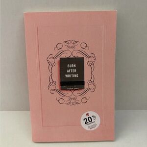 Burn After Writing Soft Pink Journal